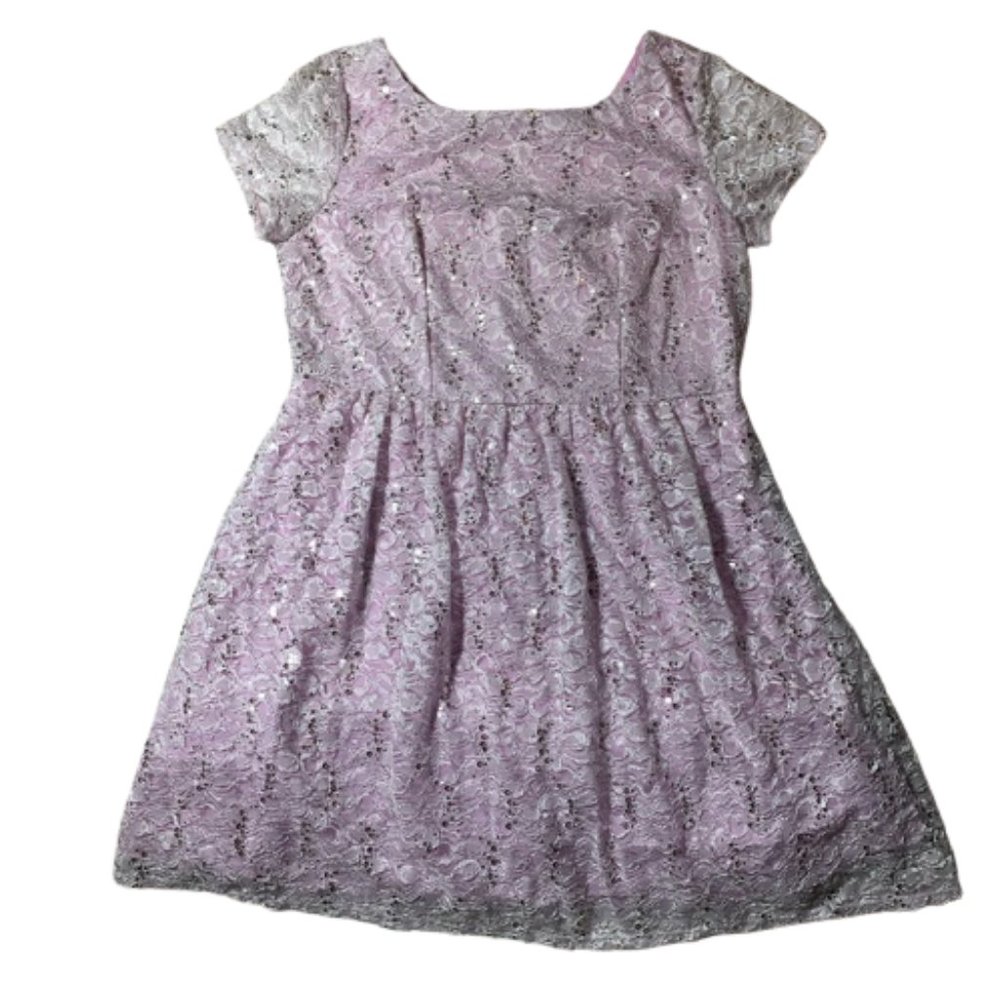 NWT B. Smart Lace Sequinned Flare Dress